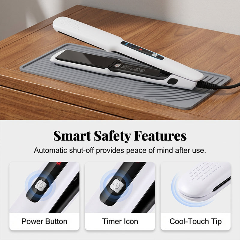 2-in-1 Haarglätter und Lockenstab mit negativer Ionen-Technologie