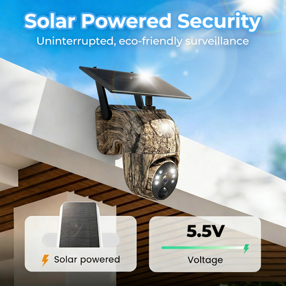 SOLAR-PTZ-KAMERA – 360° Panorama, 4 MP, IP66 Wetterfest & Bewegungsalarm ✨