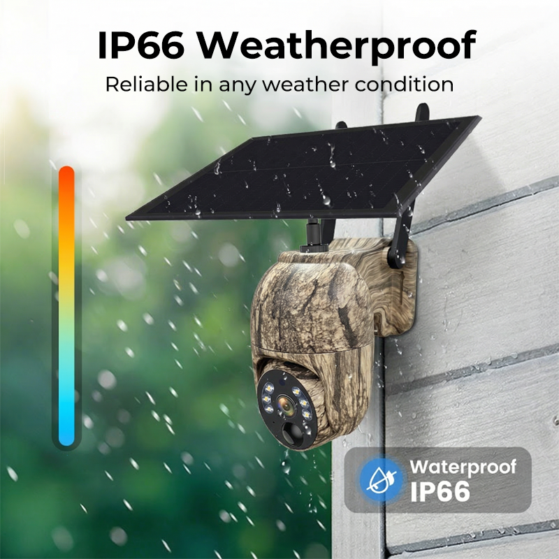 SOLAR-PTZ-KAMERA – 360° Panorama, 4 MP, IP66 Wetterfest & Bewegungsalarm ✨
