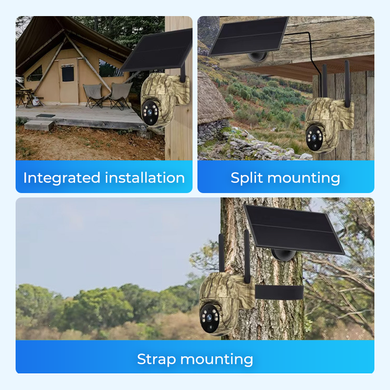SOLAR-PTZ-KAMERA – 360° Panorama, 4 MP, IP66 Wetterfest & Bewegungsalarm ✨