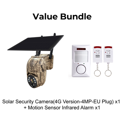 SOLAR-PTZ-KAMERA – 360° Panorama, 4 MP, IP66 Wetterfest & Bewegungsalarm ✨