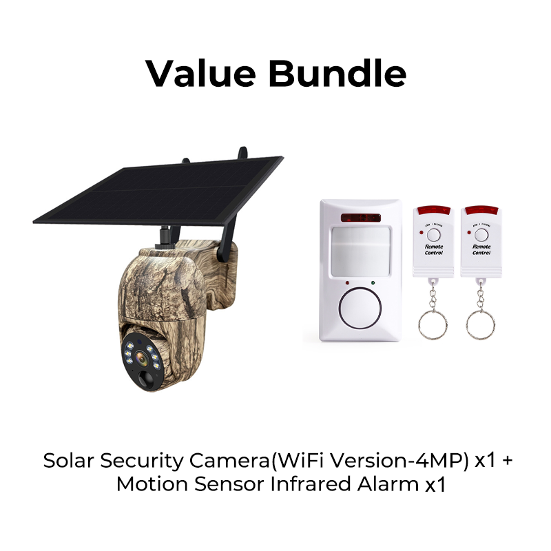 SOLAR-PTZ-KAMERA – 360° Panorama, 4 MP, IP66 Wetterfest & Bewegungsalarm ✨