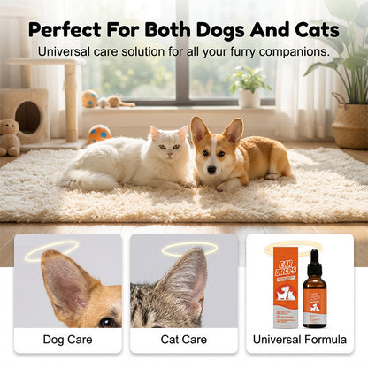 Natürliche Ohrentropfen für Hunde und Katzen gegen Juckreiz und Ohrenschmalzansammlungen