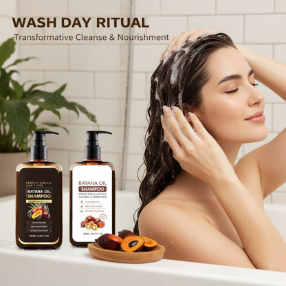 💇♀️ 50 % RABATT – BLITZANGEBOT! ⚡ Batana Oil Nourishing and Smoothing Shampoo – Enthält natürliches Batanaöl, das speziell für Haarwachstum und Feuchtigkeitsversorgung entwickelt wurde und intensive Pflege und Nährstoffe bietet. 🧴