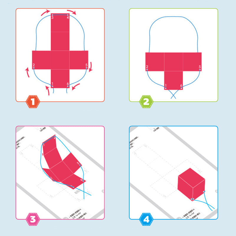 Interaktives 3D-Pop-Up-Geometriebuch für Kinder