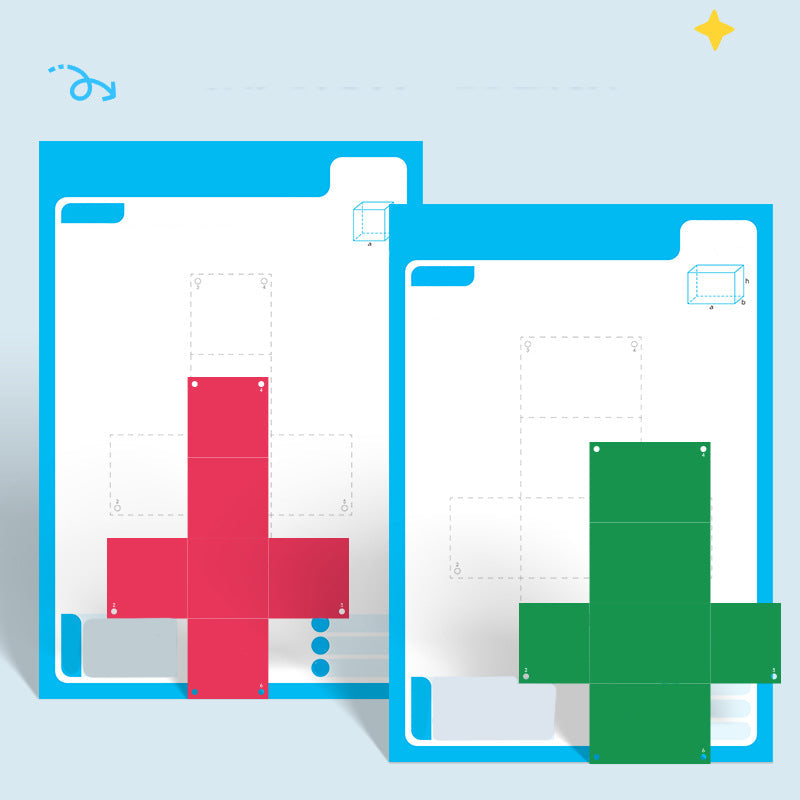 Interaktives 3D-Pop-Up-Geometriebuch für Kinder