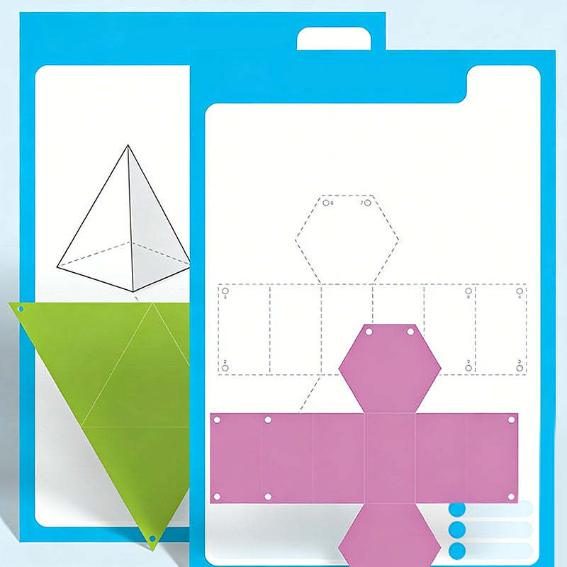 Interaktives 3D-Pop-Up-Geometriebuch für Kinder