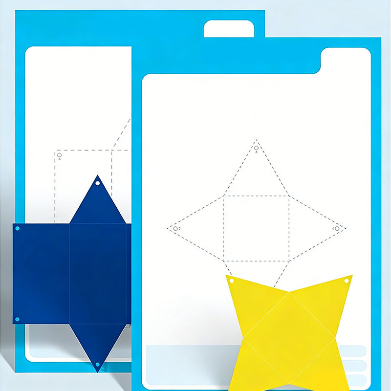 Interaktives 3D-Pop-Up-Geometriebuch für Kinder
