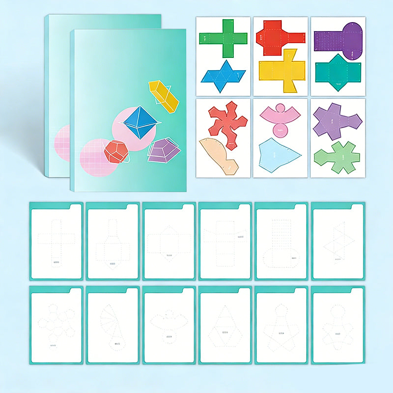 Interaktives 3D-Pop-Up-Geometriebuch für Kinder