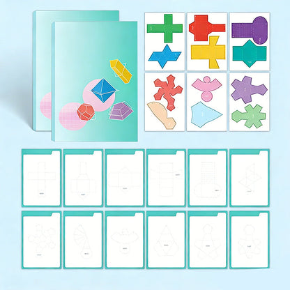 Interaktives 3D-Pop-Up-Geometriebuch für Kinder
