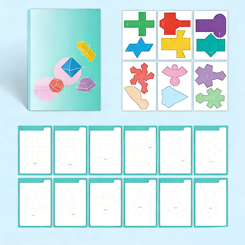 Interaktives 3D-Pop-Up-Geometriebuch für Kinder
