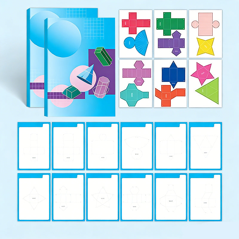 Interaktives 3D-Pop-Up-Geometriebuch für Kinder