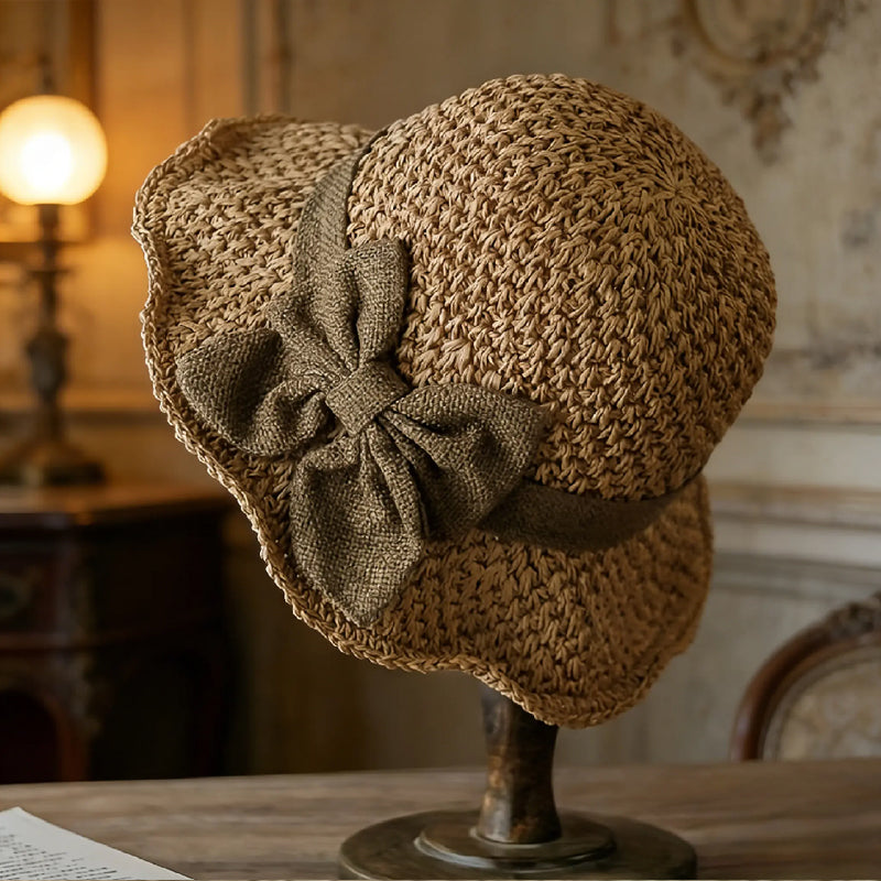 🎁 Das perfekte Frühlingsgeschenk! Strohhut mit Stoffschleife – leicht, luftig, bezaubernd 💐👒