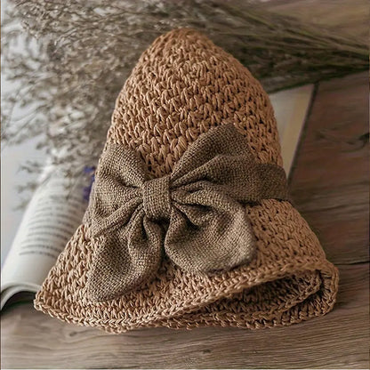 🎁 Das perfekte Frühlingsgeschenk! Strohhut mit Stoffschleife – leicht, luftig, bezaubernd 💐👒