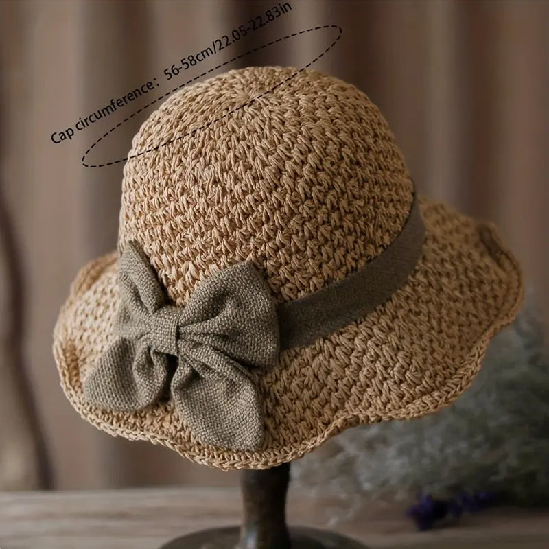 🎁 Das perfekte Frühlingsgeschenk! Strohhut mit Stoffschleife – leicht, luftig, bezaubernd 💐👒