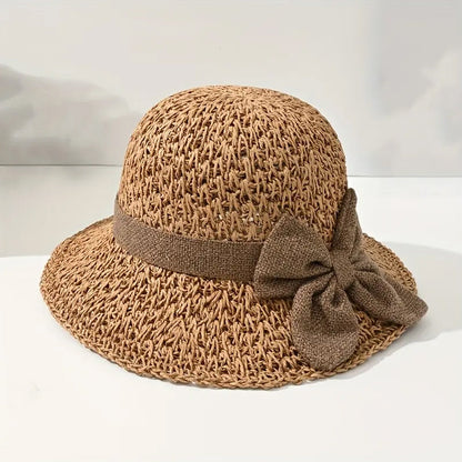 🎁 Das perfekte Frühlingsgeschenk! Strohhut mit Stoffschleife – leicht, luftig, bezaubernd 💐👒