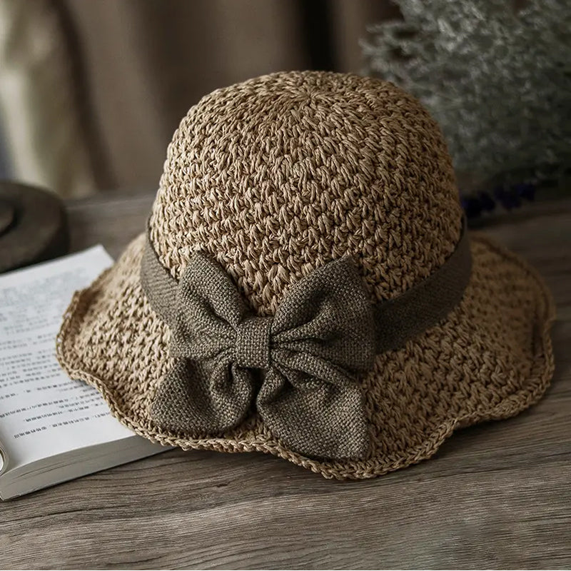 🎁 Das perfekte Frühlingsgeschenk! Strohhut mit Stoffschleife – leicht, luftig, bezaubernd 💐👒
