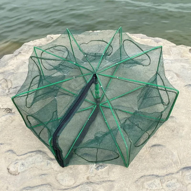 Selbstfaltbares, verstärktes Fischernetz