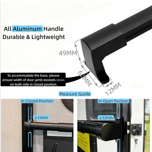 🔥Zeitlich begrenztes Angebot: 50 % Rabatt🔥 Türgriffstange aus Aluminium für Wohnmobil-Fliegengitter