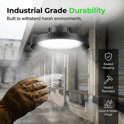 💡🏭 Robuste UFO-LED-Hochregallampe 🔧⚡ – Hohe Helligkeit, spart 70% Energie, ideal für Lager & Werkstätten. 5 Jahre Garantie, sofort lieferbar. Preis-Leistungs-Sieger!