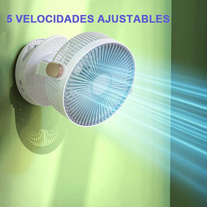 Tragbarer, leiser Ventilator mit Kühl- und Nachtlichtfunktion