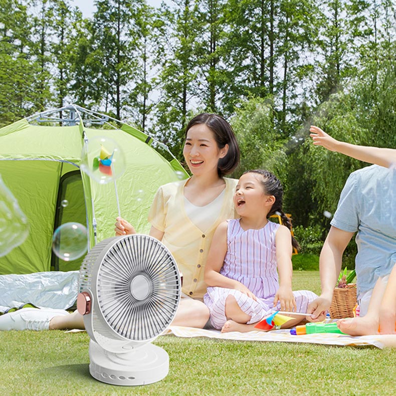 Tragbarer, leiser Ventilator mit Kühl- und Nachtlichtfunktion