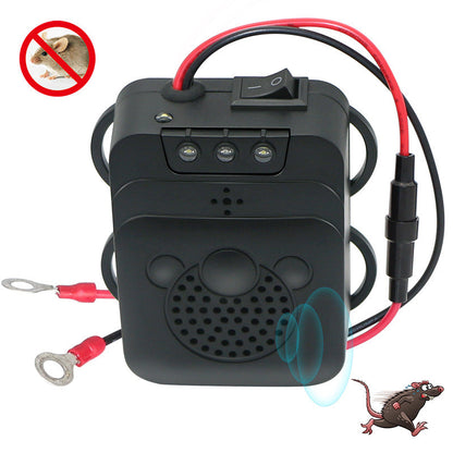 12V Ultraschall-Auto-Nagetiervertreiber mit LED-Blitzlichtern
