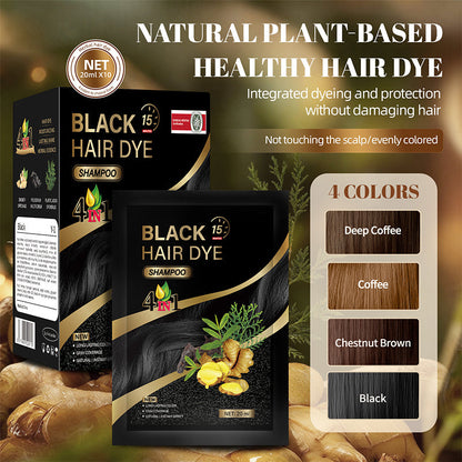 4-in-1-Farb-Shampoo auf pflanzlicher Basis