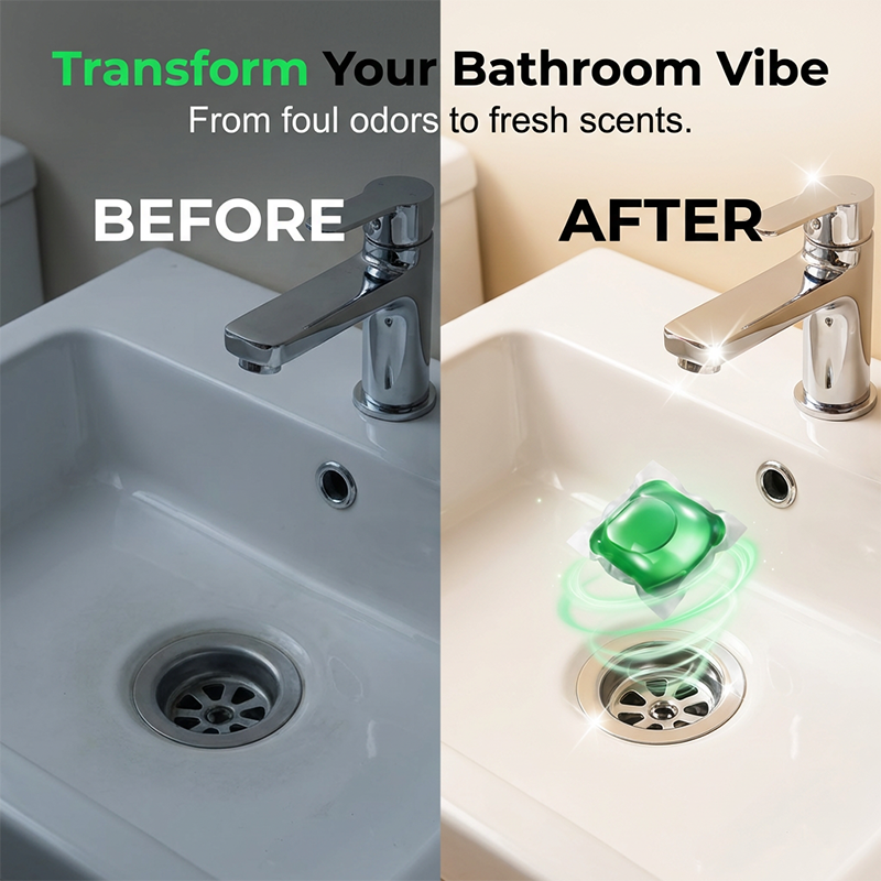 🥳2026 HEISSER VERKAUF🥳💞ÜBER 50.000 VERKAUFT!🏠💧 50 % RABATT! Abflussreiniger-Pods – Die Bio-Enzym-Formel neutralisiert Gerüche direkt an der Quelle. Sofort frischer Duft, keine aggressiven Chemikalien. Schluss mit unangenehmen Gerüchen! 🚰✅