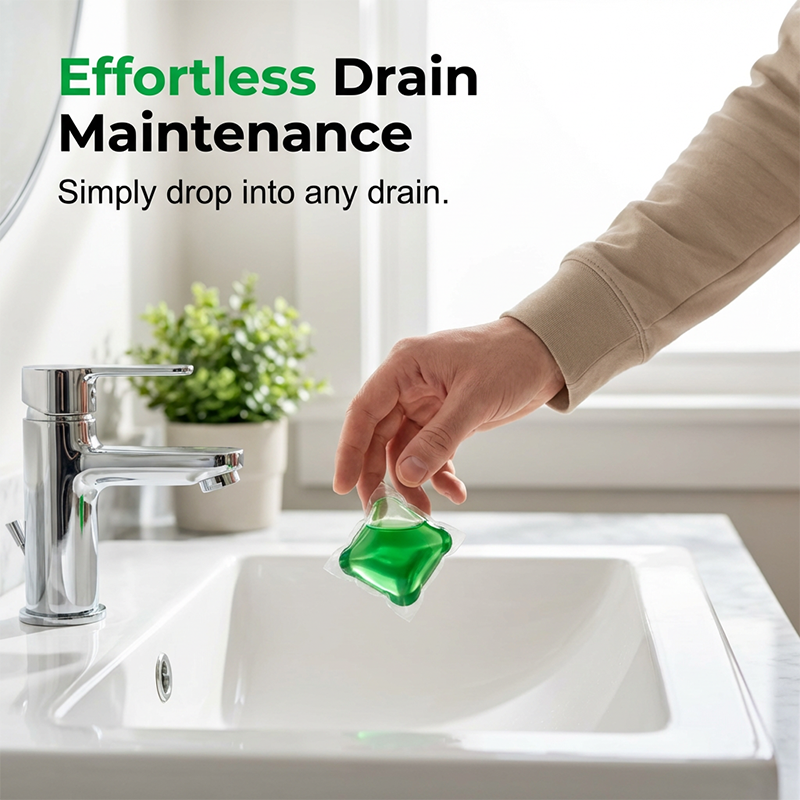 🥳2026 HEISSER VERKAUF🥳💞ÜBER 50.000 VERKAUFT!🏠💧 50 % RABATT! Abflussreiniger-Pods – Die Bio-Enzym-Formel neutralisiert Gerüche direkt an der Quelle. Sofort frischer Duft, keine aggressiven Chemikalien. Schluss mit unangenehmen Gerüchen! 🚰✅