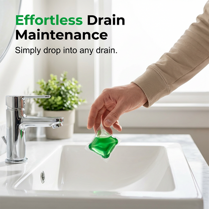 🥳2026 HEISSER VERKAUF🥳💞ÜBER 50.000 VERKAUFT!🏠💧 50 % RABATT! Abflussreiniger-Pods – Die Bio-Enzym-Formel neutralisiert Gerüche direkt an der Quelle. Sofort frischer Duft, keine aggressiven Chemikalien. Schluss mit unangenehmen Gerüchen! 🚰✅
