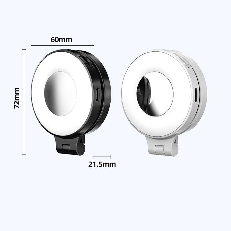 3-in-1 Magnetische Handyleuchte mit integriertem Spiegel