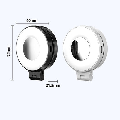 3-in-1 Magnetische Handyleuchte mit integriertem Spiegel
