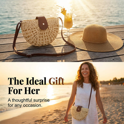 👜 50% RABATT! ✨ Gewebte Umhängetasche für Damen – Leicht, stilvoll & perfekt für den Sommer – vielseitig kombinierbar für Strand oder Stadt 🌞
