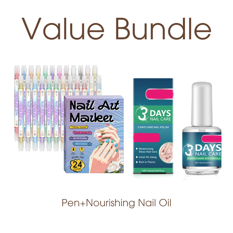 💅 Nageldesign-Pen mit 2-in-1 Spitze – Präzise Linien & Details – Ideal für zu Hause oder unterwegs – saubere, professionelle Nagelkunst ohne großen Aufwand ✨