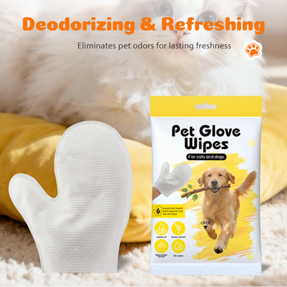 Pflegehandschuhtücher für Hunde und Katzen – 6 Stück/Packung