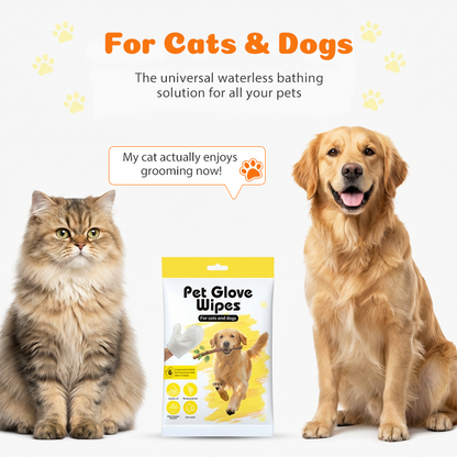 Pflegehandschuhtücher für Hunde und Katzen – 6 Stück/Packung