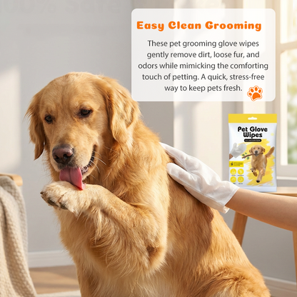 Pflegehandschuhtücher für Hunde und Katzen – 6 Stück/Packung