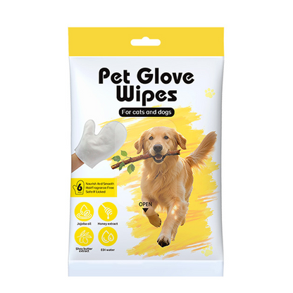 Pflegehandschuhtücher für Hunde und Katzen – 6 Stück/Packung