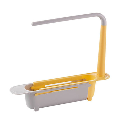 🧽 Teleskop-Spülbecken-Aufbewahrungsregal – Verstellbar, rostfrei & platzsparend – Ideal für Schwämme, Seife & Reinigungsmittel ✨