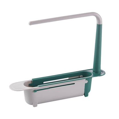 🧽 Teleskop-Spülbecken-Aufbewahrungsregal – Verstellbar, rostfrei & platzsparend – Ideal für Schwämme, Seife & Reinigungsmittel ✨
