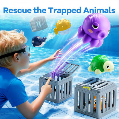 🥳💞 50K+ VERKAUFT! ⚡🌊Sommer-Poolspielzeug für Kinder – Tauchtier & Käfig-Set🏊‍♂️🦀