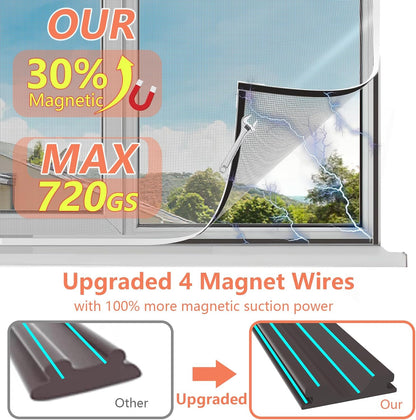 ✨ Magnetisches, verstellbares DIY-Fenstergitter