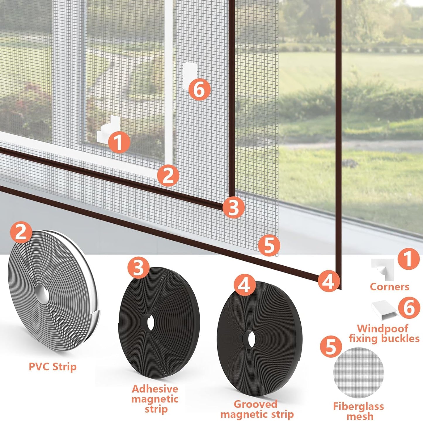 ✨ Magnetisches, verstellbares DIY-Fenstergitter