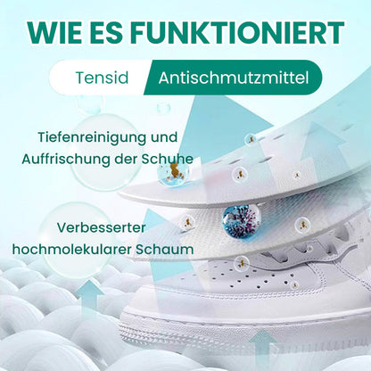 Multifunktionaler, effektiver und milder Schuhrreiniger