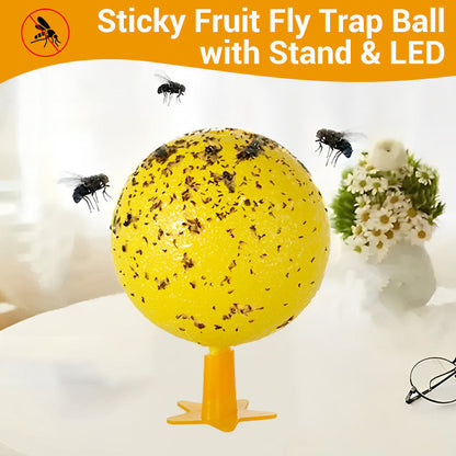⏰🎁Klebrige Fruchtfliegenfalle mit Ständer und LED