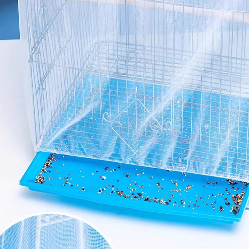 🐦 ✨ Vogelkäfigabdeckung – Verstellbar, Mesh, Atmungsaktiv, Leicht zu Reinigen 🪶