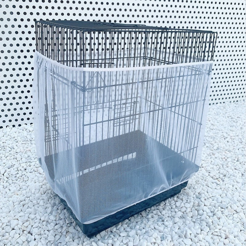 🐦 ✨ Vogelkäfigabdeckung – Verstellbar, Mesh, Atmungsaktiv, Leicht zu Reinigen 🪶