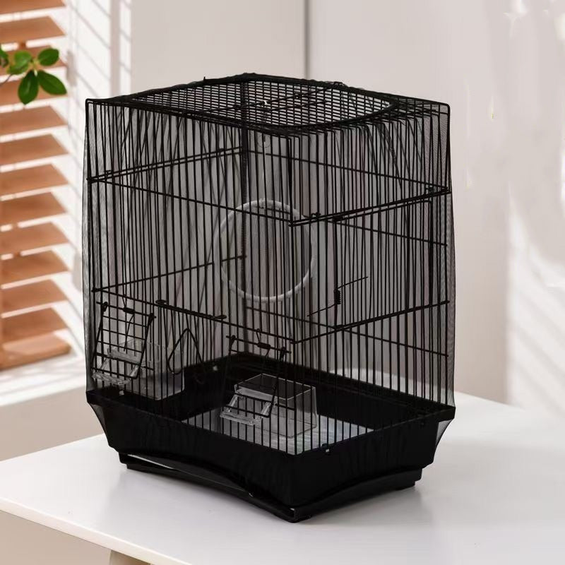 🐦 ✨ Vogelkäfigabdeckung – Verstellbar, Mesh, Atmungsaktiv, Leicht zu Reinigen 🪶