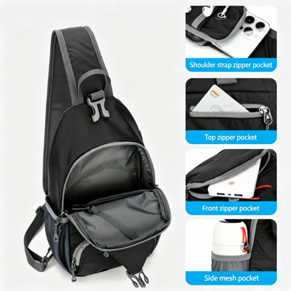 🎒 LIMITED-TIME 50% RABATT! ⚡ Herren Umhängetasche – Oxford-Stoff, Mehrere Fächer, Ergonomisch ✨